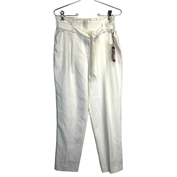 Vince Camuto Belted Tailored pants new ivory - 6 - Picture 3 of 12